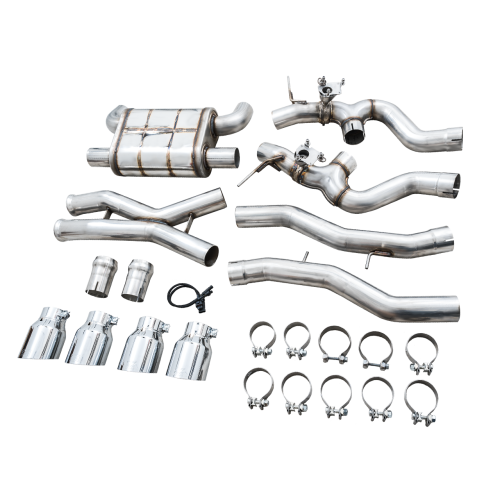 AWE SwitchPath™ Exhaust for BMW G8X M3/M4 - Chrome Silver Tips