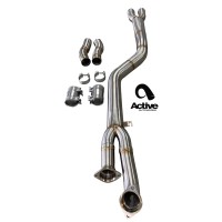 Active Autowerke Signature single mid-pipe with G-brace For BMW G87 M2 | 11-118