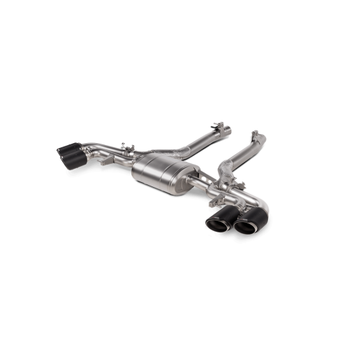 Akrapovic Titanium Exhaust with Carbon Fiber Tips for BMW F95 X5M | F96 X6M incl. Competition & LCI (P/N: S-BM/T/16H)