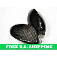 Autotecknic BMW Full Replacement Carbon Fiber Mirror Covers E92 Coupe E93 Cabrio Pre-LCI 3 Series (P/N: BM-0150)