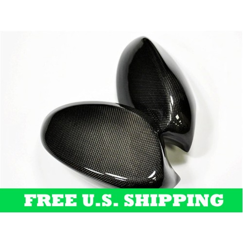 Autotecknic BMW Full Replacement Carbon Fiber Mirror Covers E92 Coupe E93 Cabrio Pre-LCI 3 Series (P/N: BM-0150)