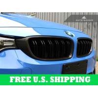 BMW Replacement Carbon Fiber Front Grilles For F32/F36 4 Series F80 M3 F82 M4 (P/N: BM-0175-DS-CF)