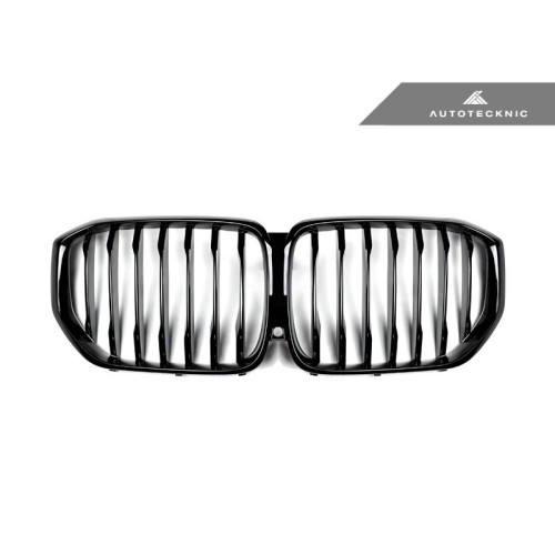 AutoTecknic Replacement Glazing Black Front Kidney Grills - G05 X5 (P/N: BM-0613-GB)