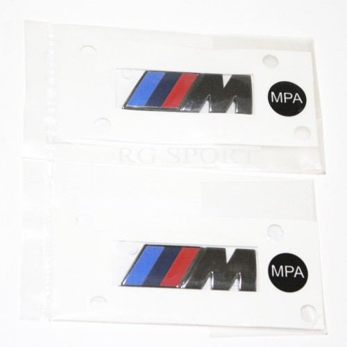 3pcs Pièces de rechange pour X2 Bmw M Sport Emblem Chrome Autocollant pour  tous les modèles BMW Emblème d'aile latérale