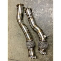 Evolution Racewerks 2020-UP BMW F97 X3M | F98 X4M  (incl. Competition) Catless Primary Downpipe Set (BM-EXH025)
