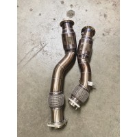 Evolution Racewerks 2020-UP BMW F97 X3M | F98 X4M  (incl. Competition) High Flow Catted Primary Downpipe Set (BM-EXH025CAT)