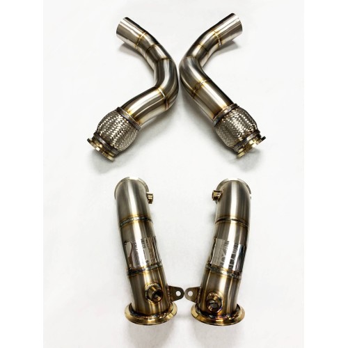 Evolution Racewerks 2020-2023 Pre-LCI BMW F95 X5M | F96 X6M (incl. Competition) Catless Downpipe Set (BM-EXH026)