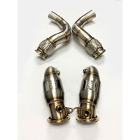 Evolution Racewerks 2020-2023 Pre-LCI BMW F95 X5M | F96 X6M (incl. Competition) Hi-Flow CATTED Downpipe Set (BM-EXH026CAT)