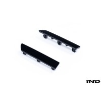 IND Painted Rear Reflector Set For BMW G87 M2  - Gloss Black | IND-G87-RREF