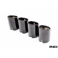 BMW M Performance Slant Cut Black Chrome Exhaust Tip Set - F87 M2