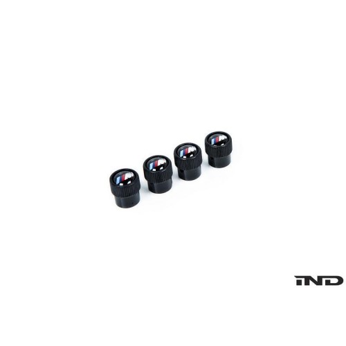 BMW M Logo Valve Stem Cap Set - Black