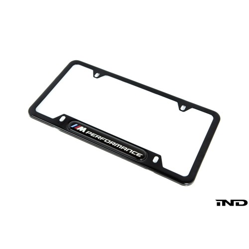 BMW M Performance Black Stainless Steel Plate Frame