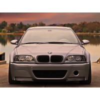 AutoTecknic Replacement Stealth Black Front Grilles - E46 3-Series Coupe Pre-Facelift | M3