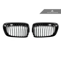 AutoTecknic Replacement Glazing Black Front Grilles - E46 3-Series Coupe Pre-Facelift | M3