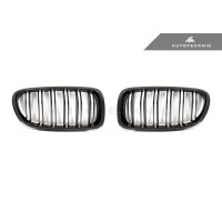 AutoTecknic Carbon Fiber Dual-Slats Front Grilles - F10 5-Series | M5