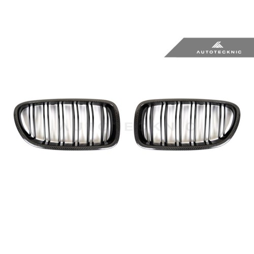 AutoTecknic Carbon Fiber Dual-Slats Front Grilles - F10 5-Series | M5