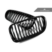 AutoTecknic Glazing Black Front Grilles - F10 Sedan/ F11 Wagon | 5-Series