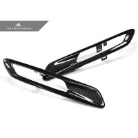 AutoTecknic Replacement Carbon Fiber Fender Light Trims - F10 Sedan / F11 Wagon | 5 Series