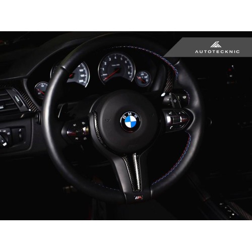 AutoTecknic Carbon Steering Wheel Trim - F87 M2 | F80 M3 | F82/ F83 M4 | F10 M5 LCI | F06/ F12/ F13 M6