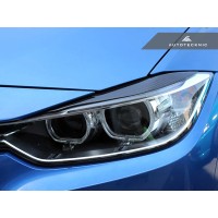 AutoTecknic Carbon Fiber Headlight Covers - F30 3 Series Sedan | F31 3 Series Wagon