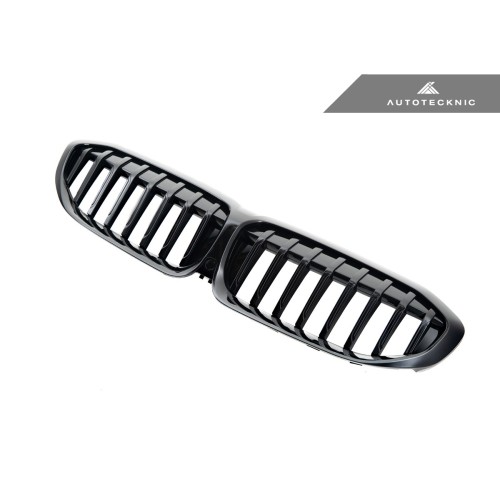 AutoTecknic Painted Glazing Black Front Grilles - G20 3-Series | BM-0615-OE-GB