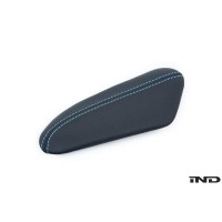 IND POLAR BLUE STITCHED LEATHER KNEE PAD - F87 M2